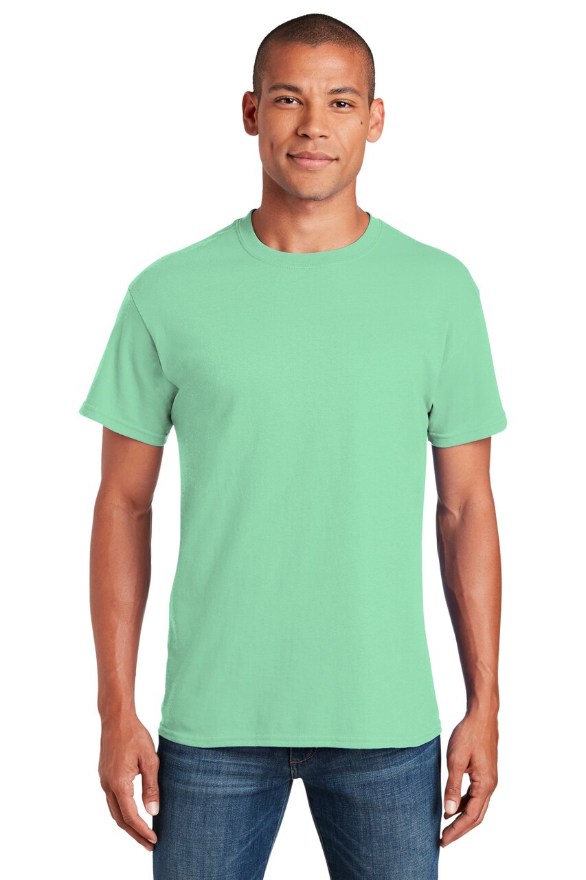 Gildan® Crewneck Heavy Cotton Short Sleeve T-Shirt 5.3 oz 100% Cotton Classic Fit Everyday Blank Tee for Custom Printing